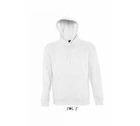 Sweat Shirt Capuche Poche Kangourou Unisexe - 13251 - Blanc