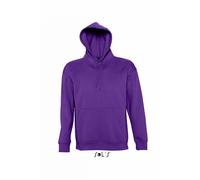 Sweat Shirt Capuche Poche Kangourou Unisexe - 13251 - Violet Foncé
