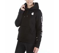 Carhartt Clarksburg Logo, sweat à capuche femme S Noir/Blanc Noir/Blanc