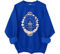 Sweat-shirt catholique marial, chemise catholique, chemises Vierge Marie pour femmes et hommes, Klein Blue, M