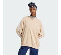 Sweat-shirt col rond oversize 3 bandes Magic Beige S