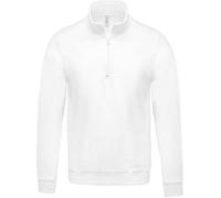 Sweat-shirt col zippé Kariban - Blanc XL