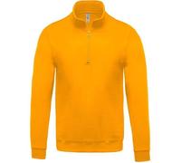 Sweat-shirt col zippé Kariban - Jaune XXXL