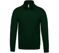 Sweat-shirt col zippé Kariban - Vert M
