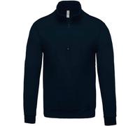 Sweat-Shirt col zippé - Marine, XS, Unisexe