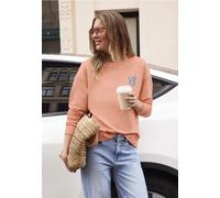 Sweat-shirt cosy avec cœur léopard