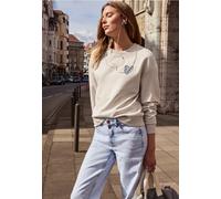 Sweat-shirt cosy avec cœur léopard