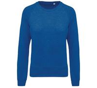 Sweat Shirt Coton Bio - Femme - K481 - Bleu Océan Chiné