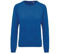 Sweat shirt coton bio - Femme - KARIBAN - K481 - Bleu - OCS blended et GOTS S