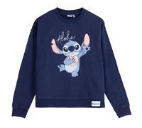 Sweat-Shirt Coton Brushed Stitch Bleu Foncé - XS Feminin Cerdà