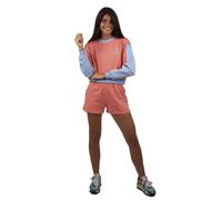 Sweat-shirt court à manches longues et col rond pour femme Be Happy RSC-S2102-Bleu corail M