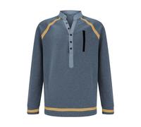 Sweat-shirt de golf à col en V pour homme - Col en V - Rétro - Décontracté - Chandail léger Henley - Chemise classique tendance - Chemise intelligente vintage avec poche, bleu clair, XXX-Large