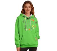 Sweat-shirt de la Saint-Patrick pour femme - Pull à col rond - Style petit ami - Motif trèfle vert - Tunique de jour imprimée, GN1., XXL