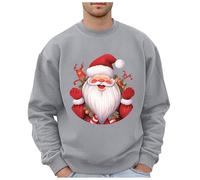 Sweat-Shirt De Noël pour Homme Cadeau Pull Doux Imprimé Chemise Imprimée Ugly Christmas Sweater Ample Noel Personnalisé Sweat Hauts Hommes Renne Moche