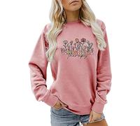 Sweat-shirt de Noël uni pour femme avec fleurs sauvages - Sweatshirt décontracté d'été à motif floral - Pull à manches longues pour les amateurs de jardin - Pour fête quotidienne - Cadeau de Noël