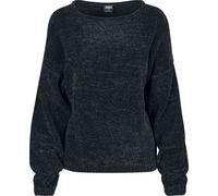 Sweat-shirt de Urban Classics - Sweat Oversize En Chenille - XS à 5XL - pour Femme - noir S