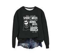 Sweat-shirt d'Halloween pour femme Ghost It's Called Spooky Water It's Like Normal Water But Has Boos In It Sweatshirts Tenues adultes Costumes Pullover Ladies 2025, Noir , XL