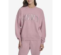 Sweat-shirt DKNY Logo Brodé rose femme - M