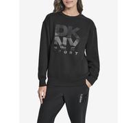 Sweat-shirt DKNY Logo Crew noir pur femme - L