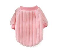 Sweat-Shirt en Peluche for Chien et Chat, Pull Doux avec Bouton, for Temps Froid, Yorkshire d'automne(Rose,XS)