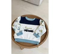 Sweat-shirt enfant en molleton oscar bleu 18M(81CM)