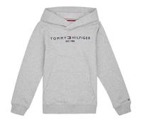 Tommy Hilfiger Sweat à Capuche Enfant Unisexe Essential Hoodie avec Capuche, Gris (Light Grey Heather), 16 Ans