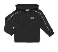 Sweat-shirt enfant garcons Emporio Armani EA7 TRAIN LOGO SERIES HD FZ COFT TAPE Noir 10 ans