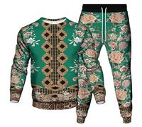 Sweat-Shirt et Jogging imprimé en 3D Floral Africain Femmes/Hommes 2 pièces Ensemble Survêtement Cool Pull Sportswear