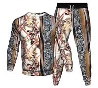 Sweat-Shirt et Jogging imprimé en 3D Floral Africain Femmes/Hommes 2 pièces Ensemble Survêtement Cool Pull Sportswear