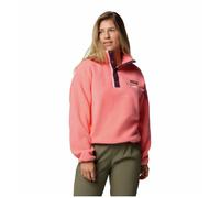 Sweat-shirt femme Columbia Helvetia™ II Cropped Half Snap Fleece Taille: M / Couleur: rose / violet