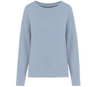 Sweat shirt femme Loose - KARIBAN - K471 - Manches longues - Col arrondi - Bleu S
