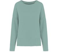 Sweat shirt femme Loose - KARIBAN - K471 - Manches longues - Col arrondi - Vert L