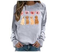 Sweat Shirt Femme sans Capuche Sweat-Shirt « Je ne suis Pas Un câlin » avec Citations sarcastiques et drôles de Cactus pour Femmes introverties,évitez l'humour,Hauts à col Rond(Light Gray,M)
