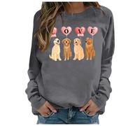 Sweat Shirt Femme sans Capuche Sweat-Shirt « Je ne suis Pas Un câlin » avec Citations sarcastiques et drôles de Cactus pour Femmes introverties,évitez l'humour,Hauts à col Rond(Grey,M)