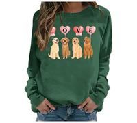 Sweat Shirt Femme sans Capuche Sweat-Shirt « Je ne suis Pas Un câlin » avec Citations sarcastiques et drôles de Cactus pour Femmes introverties,évitez l'humour,Hauts à col Rond(Dark Green,XXL)