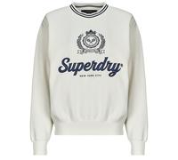 Sweat-shirt femmes Superdry COUNTRY CLUB LOOSE CREW Blanc FR 42