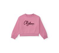 Sweat-shirt Fille En Molleton Avec Logo Brodé Et Poignets Côtelés Rose 6A