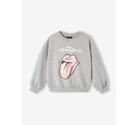 VERTBAUDET Sweat-Shirt Fille The Rolling Stones® Gris chiné 6A