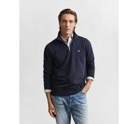 GANT Sweat-shirt Shield demi-zip Bleu marine M Homme