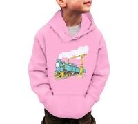 Sweat Shirt Garçon Respirant, Sweat-Shirt à Capuche à Manches Longues pour Petits garçons et Filles, Motif Bus et Voitures, pour Tout-Petits, Chemise Chaude d'hiver, pour Enfants de 3 à 14 Ans