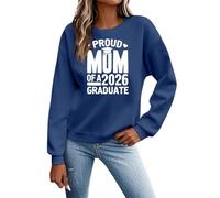 Sweat-shirt graphique à col rond pour femme, coupe ample, manches longues, épaules tombantes, tendance, décontracté, essentiel 2025 avec motifs, jolis sweatshirts à col rond, vintage, noir foncé, S