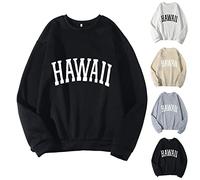 Sweat-shirt graphique pour homme - Col rond - Manches longues - Imprimé lettres - Pull surdimensionné - Coupe ample - Sweatshirt décontracté - Streetwear - Automne et hiver - Hauts chauds, beige, M
