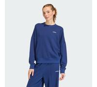 Adidas Sweatshirt Seasonal Essentials Colorpop – graphisme brodé – bleu foncé/blanc – XXS