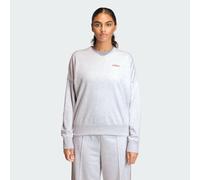 Sweat-shirt graphisme brodé Seasonal Essentials Colorpop Light Grey Heather / Active Maroon L