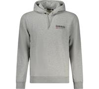 Sweat-shirt gris pour hommes avec capuche - coupe décontractée et logo imprimé, taille : 2XL Couleur : Grigio