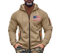 Sweat - Shirt Habillé Pull Homme Grande Taille Interieur Hoodie Sweatshirt Sport Roulé Tie-Dye Sweats Sweet Chemise Canadienne Noel Ensemble Jogging Homme Chameau L