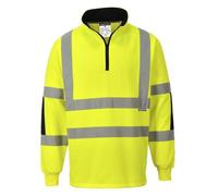 Sweat shirt Haute Visibilité Portwest Rugby Xenon - Jaune Fluo XXL