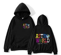 Sweat-Shirt Hip Hop pour Homme ASTROWORLD Look Maman Je Peux Voler à Capuche Travis Scott Astroworld Sweat à Capuche imprimé-noir2_M