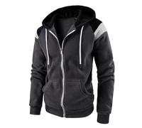 Sweat-Shirt Homme Confortable Classique All-Match Sweat-Shirt À Manches Longues Homme Jeunesse Personnalité Tendance Sweat À Capuche Homme Casual Mode Sport Pullover À Capuche Homme H-Dark Grey XL