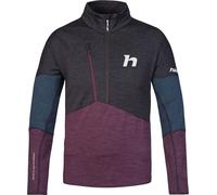 Sweat-shirt homme Hannah Niro HZ anthracite/prune violet mel L